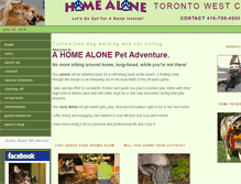 Tablet Screenshot of homealonepets.ca